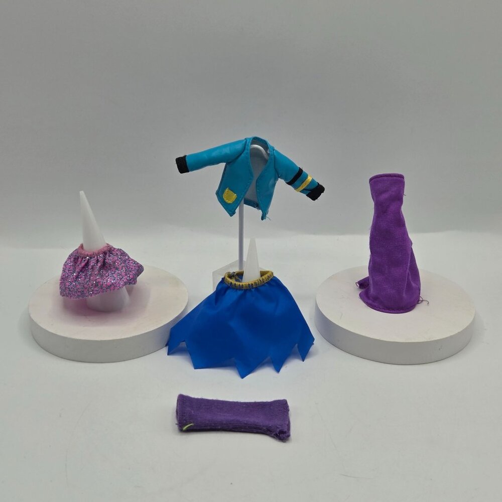 Monster High Frankie Stein Doll Outfit Set With Blue Varsity Jacket & Skirts